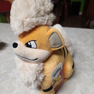 Share Pokemon Growlithe Plush Stuffed Animal Toy Jazwares New 12"